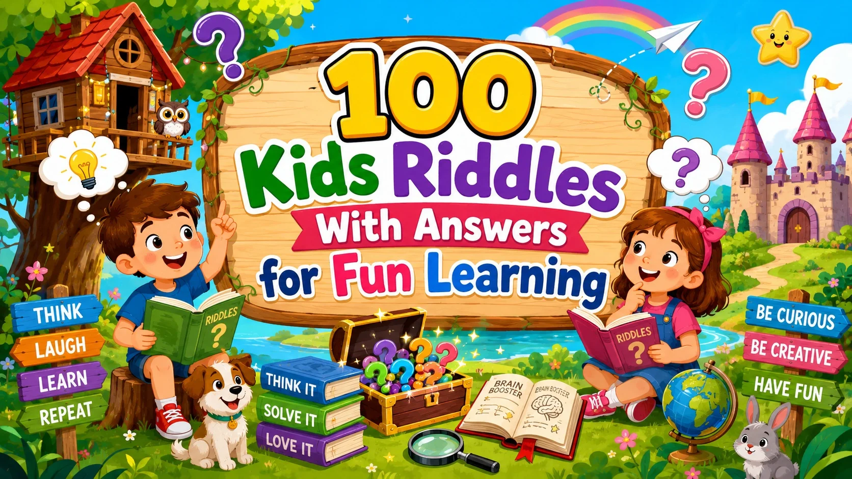100 Kids Riddles With Answers for Fun Learning