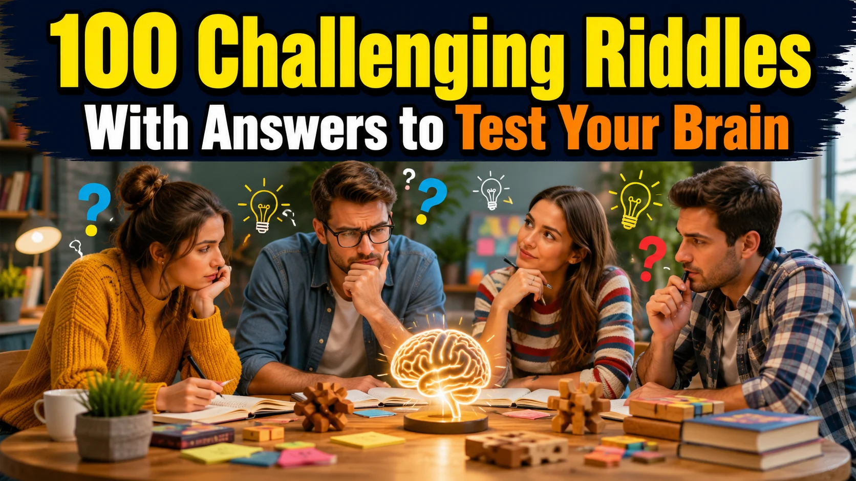 100 Challenging Riddles With Answers to Test Your Brain