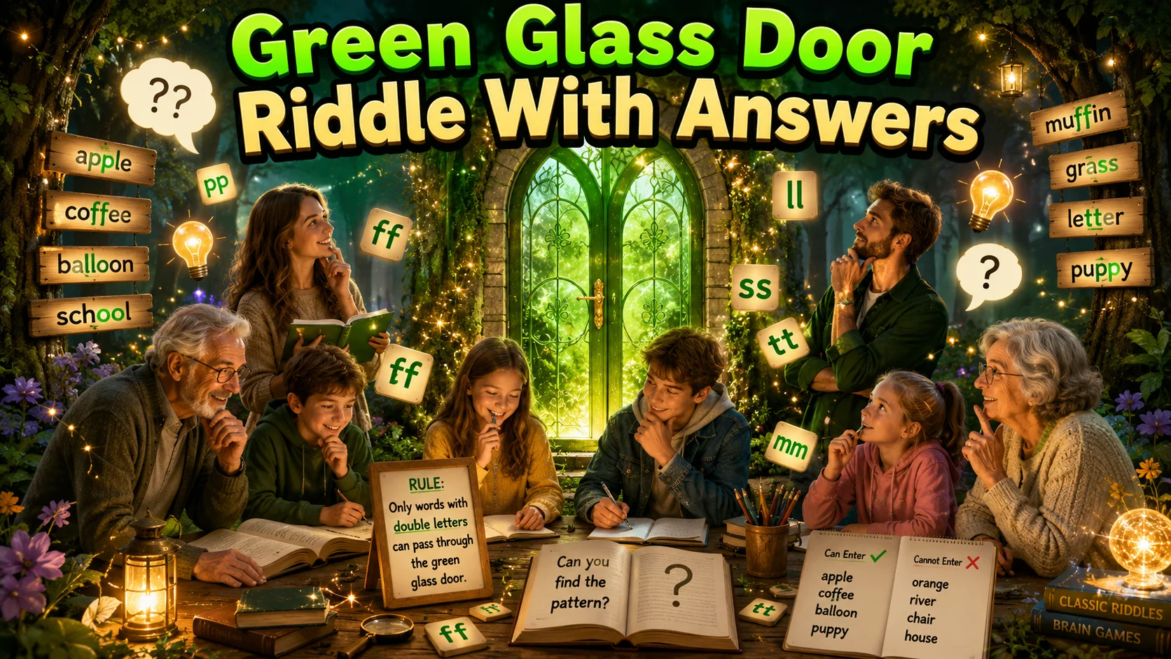Green Glass Door Riddle With Answers and Examples