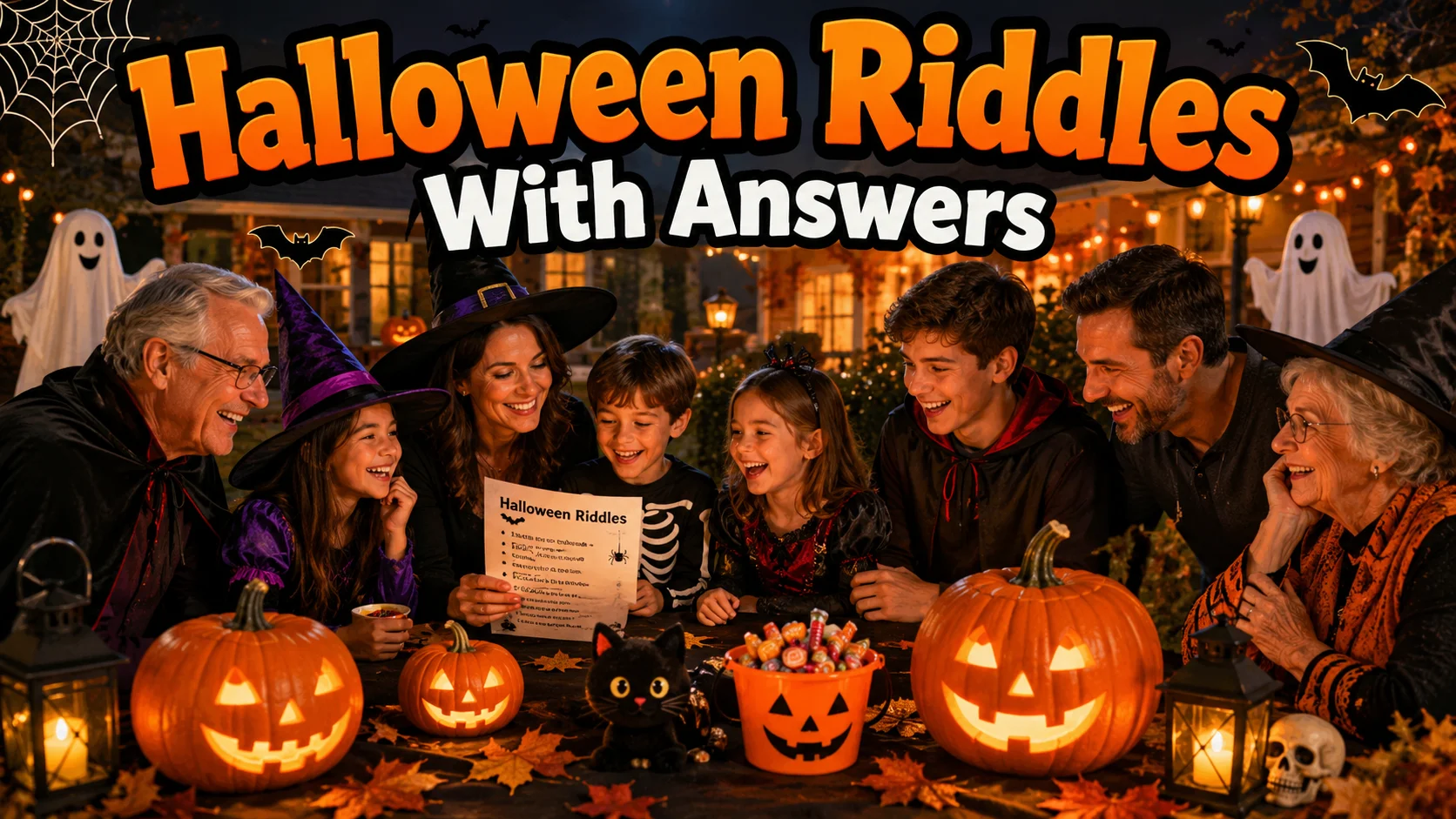 Halloween Riddles With Answers for Kids and Adults