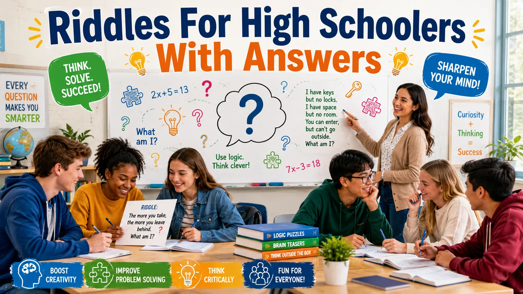 100 Riddles for High Schoolers With Answers