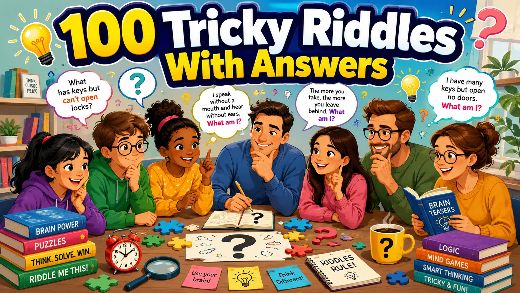 100 Tricky Riddles With Answers Everyone Will Love
