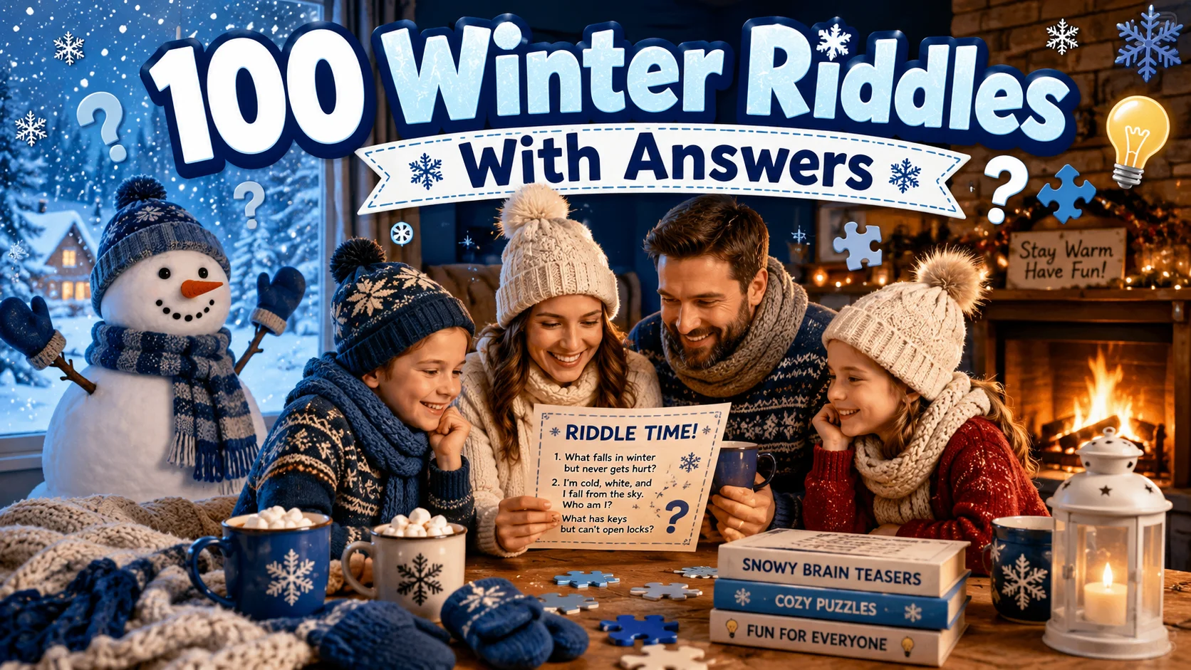 100 Winter Riddles With Answers for Kids and Adults