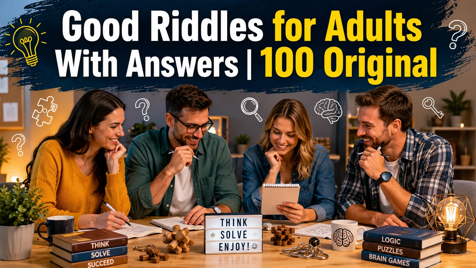 Good Riddles for Adults With Answers | 100 Original
