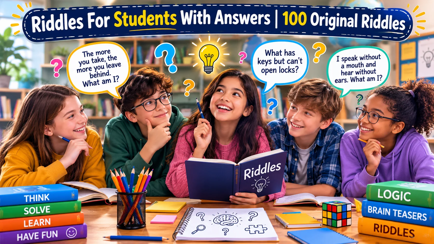 Riddles For Students With Answers | 100 Original Riddles