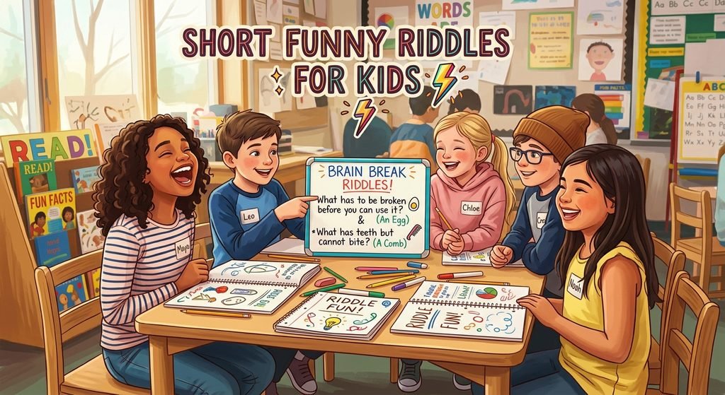 Short Funny Riddles for Kids ⚡