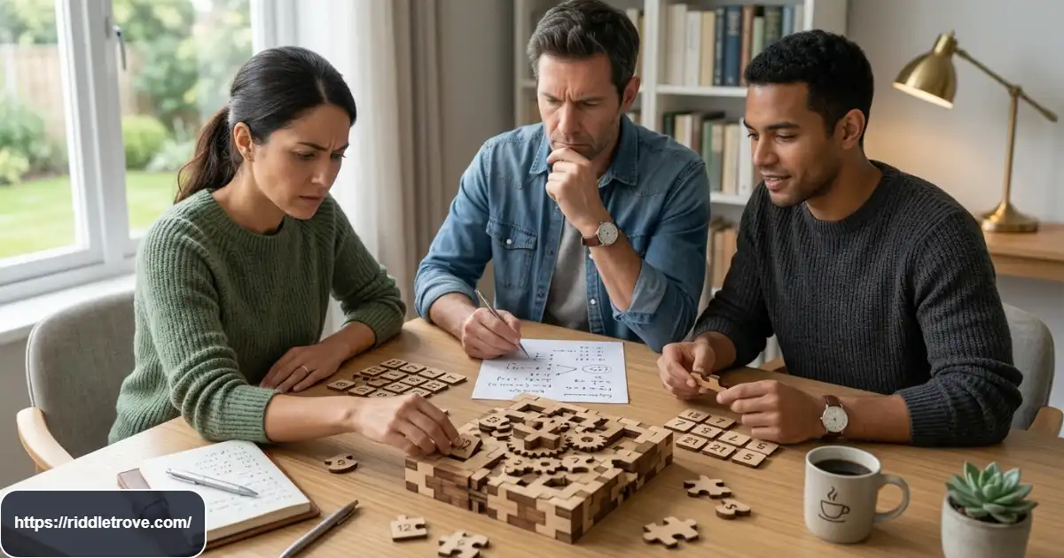 People working together on very hard brain teasers