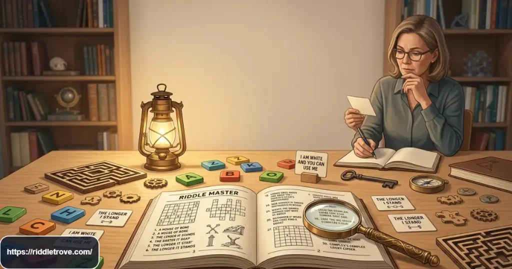 Tricky word riddles with answers for adults and puzzle lovers
