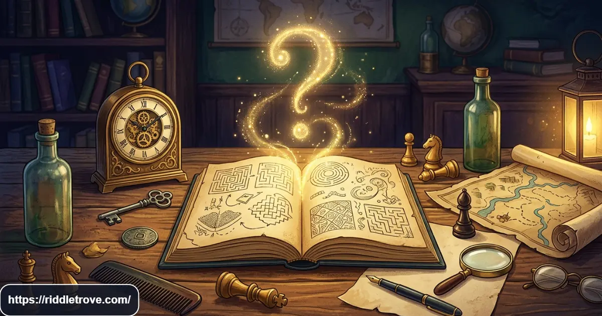 Classic riddles with answers and mysterious puzzle objects