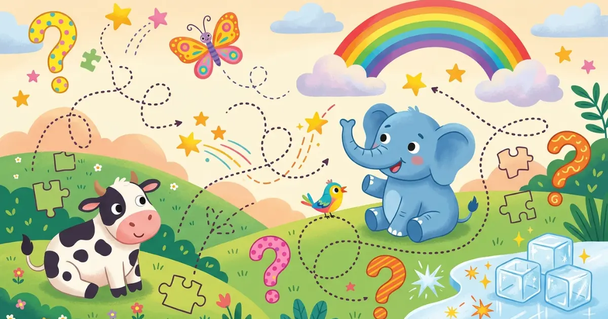 Classic riddles for kids with fun animals