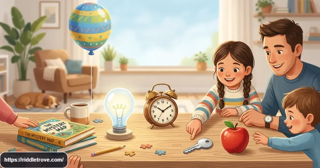 Easy brain teasers with simple puzzle objects for quick and playful thinking