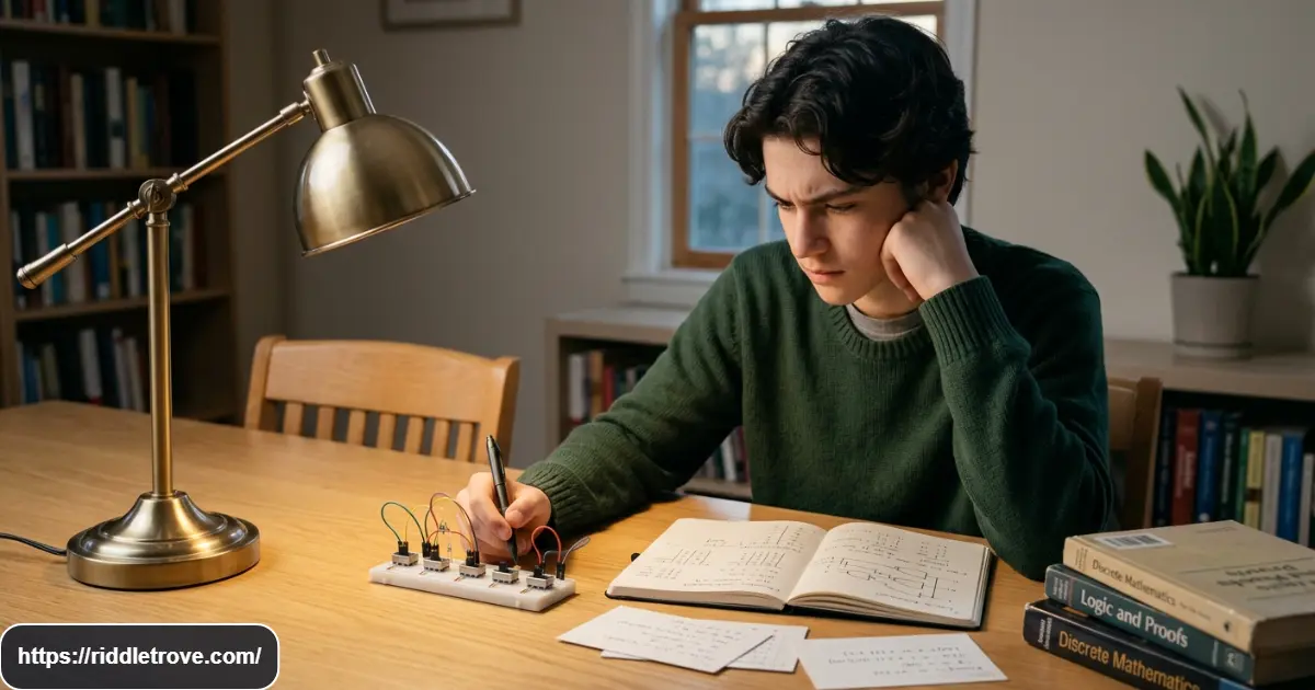 Teen puzzle solver working through a challenging final riddle