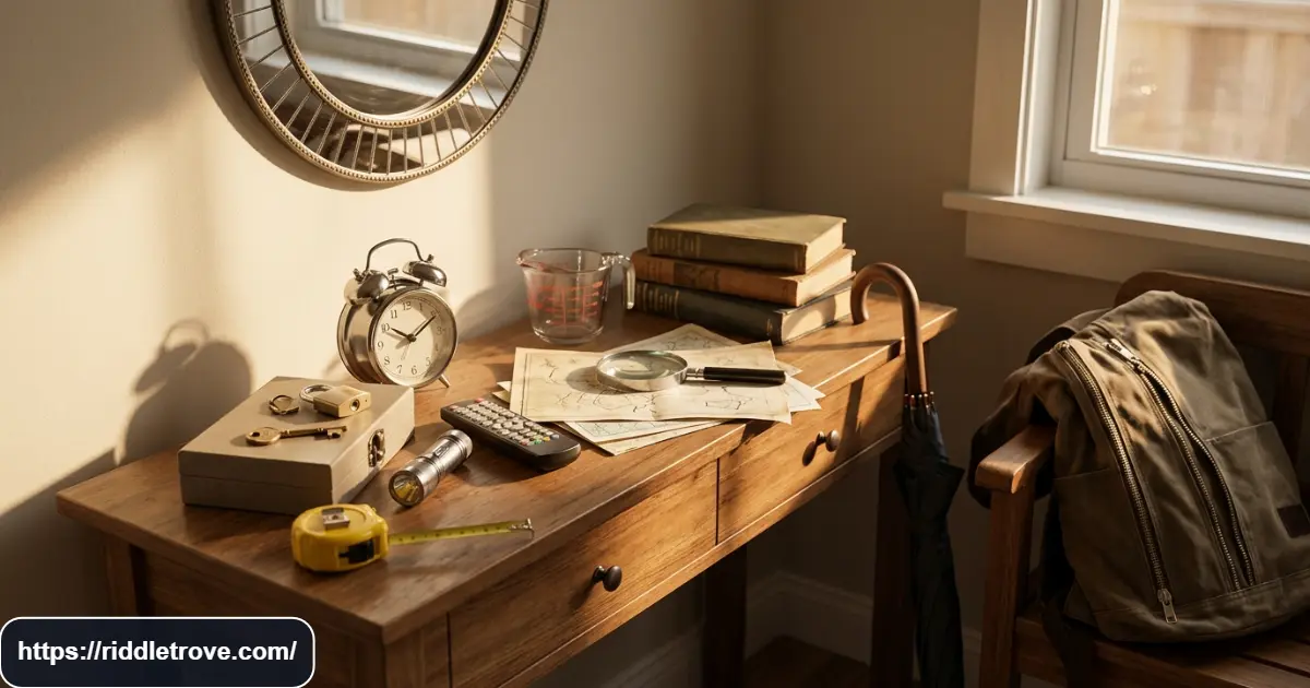 Final household riddle challenge featuring everyday objects hidden as puzzle clues