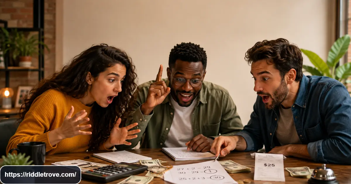 People realizing the calculation trick behind the missing dollar riddle