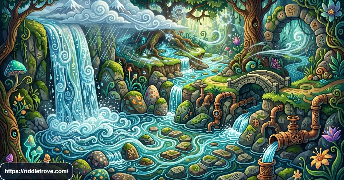 Nature riddles about movement and running