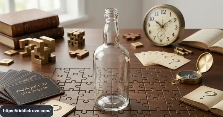 Bottle with a narrow neck for the what has a neck and no head riddle