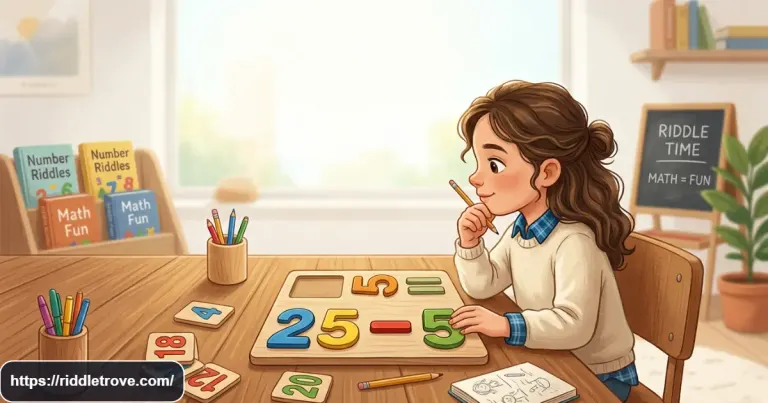 How many times can you subtract 5 from 25 riddle with numbers