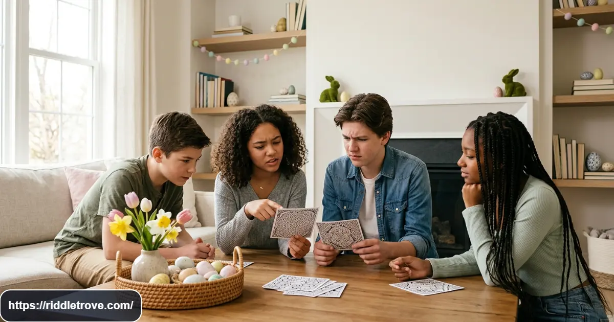 Tricky Easter scavenger hunt riddles for kids and teens