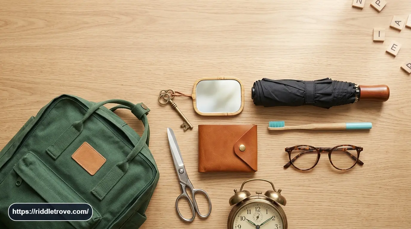 Clever everyday objects arranged for a fun visual brain teaser collection