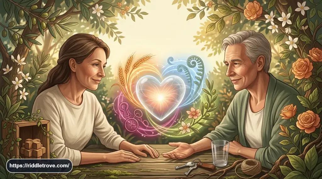 Glowing heart symbolizing love happiness courage and other unseen emotions
