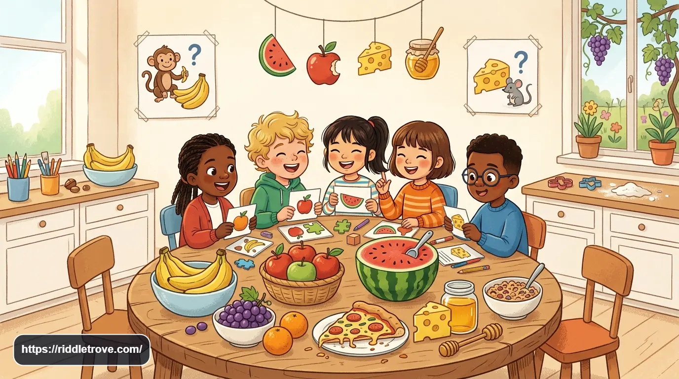 Food and fruit riddles for 7 year olds