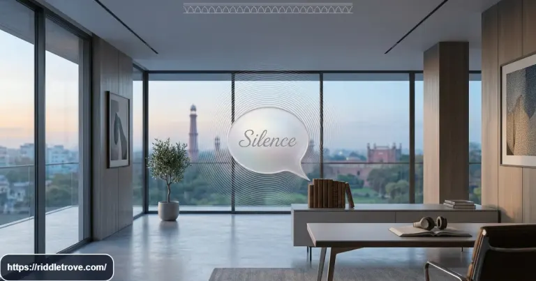 Quiet room representing the fragile silence riddle and its clever answer