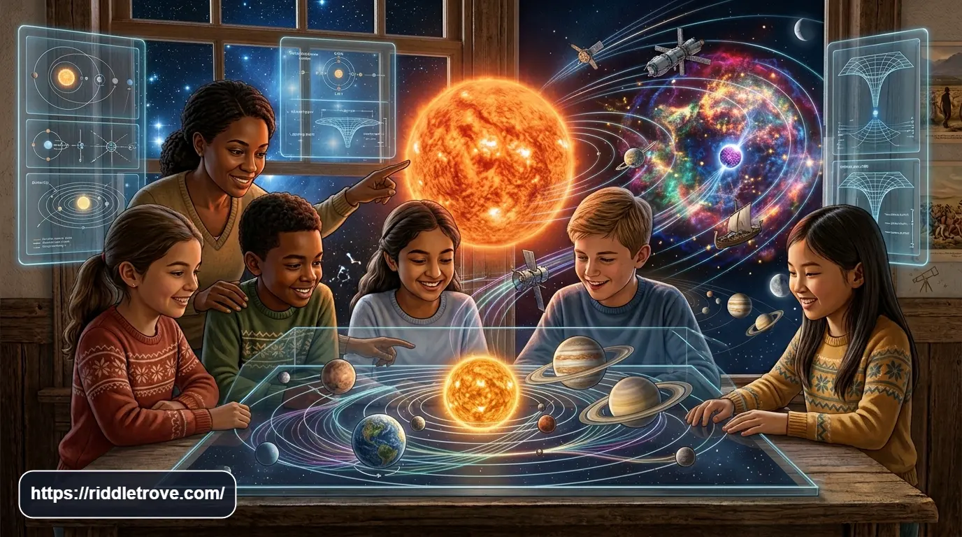 Gravity and cosmic motion with planets orbiting a star
