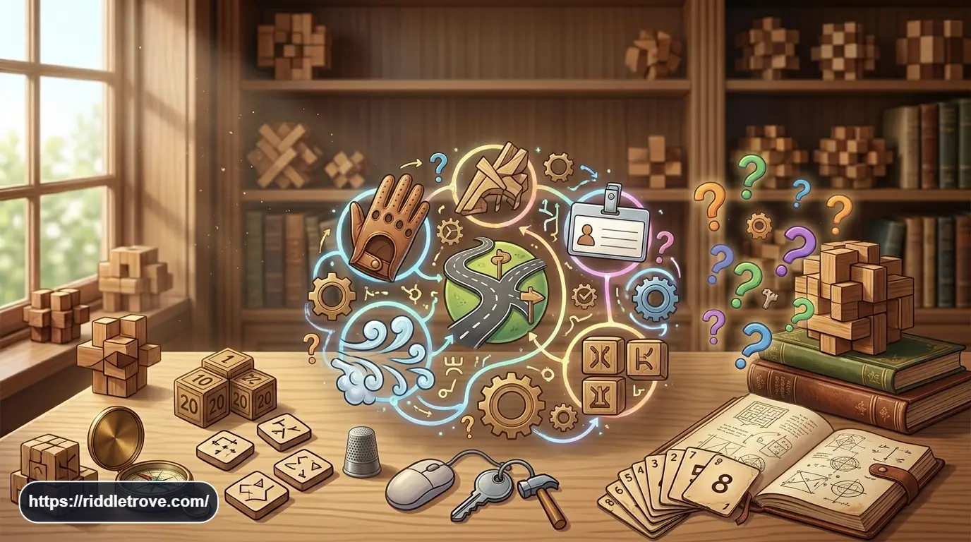 Logic and lateral thinking riddles with puzzle clues