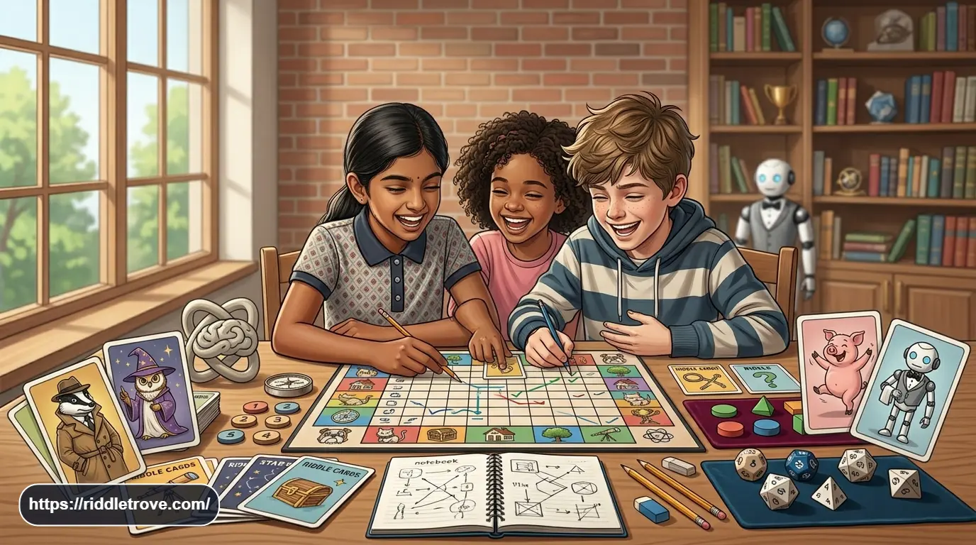 Student solving a medium difficulty logic grid puzzle