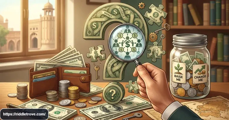 People make me save me change me raise me money riddle with coins and cash