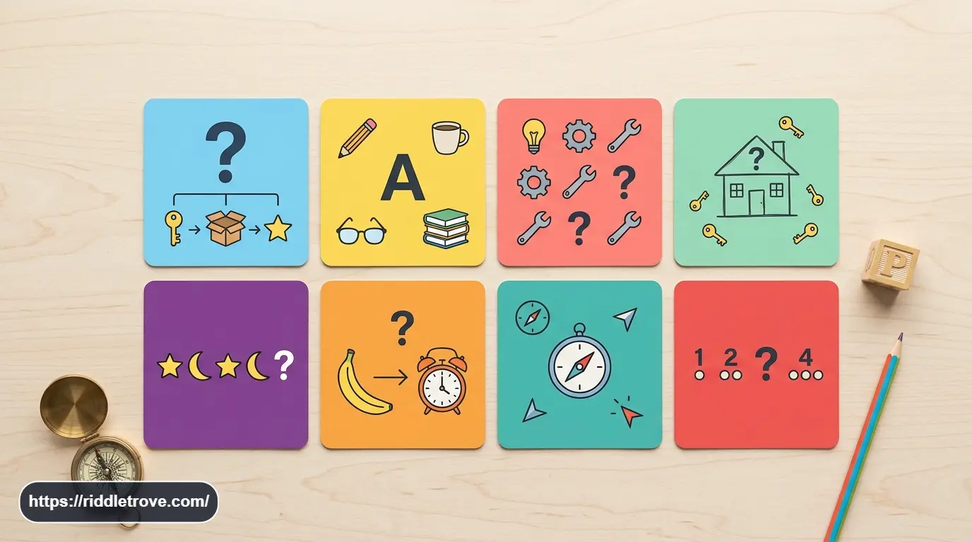 Short rhyming riddles with quick clues and answers