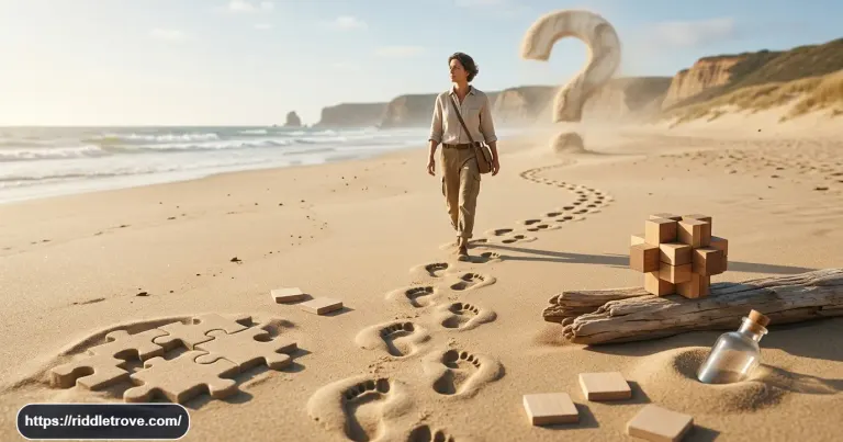 The more you take the more you leave behind riddle with footprints