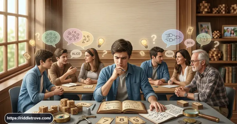 Person solving a clever riddle about something others use more