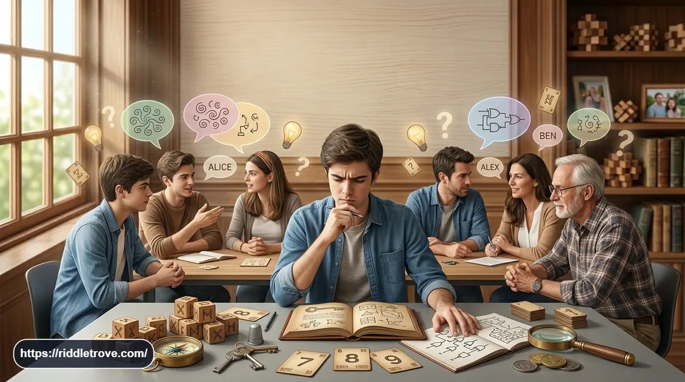 Person solving a clever riddle about something others use more