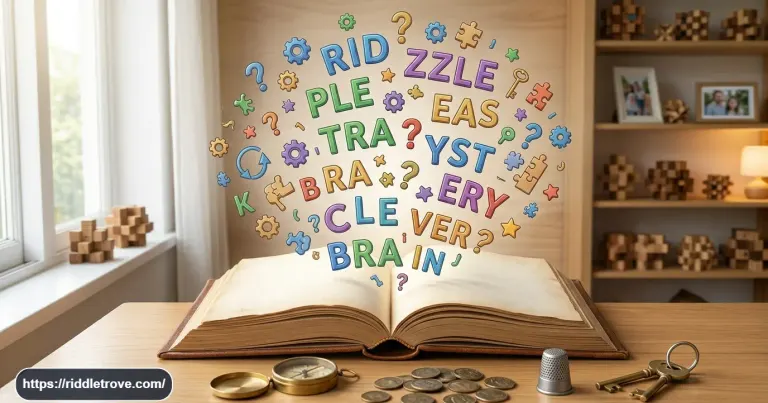 What has words but never speaks riddle with an open book