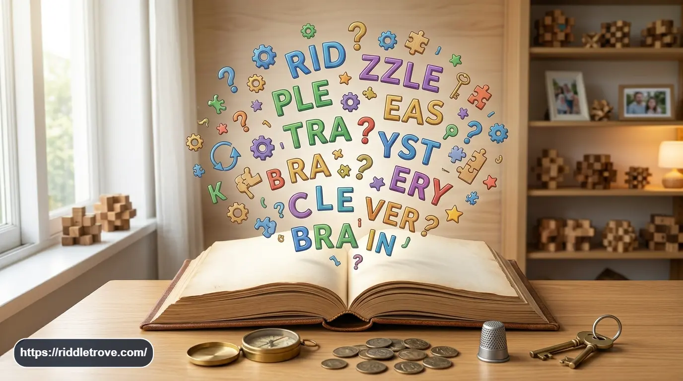 What has words but never speaks riddle with an open book