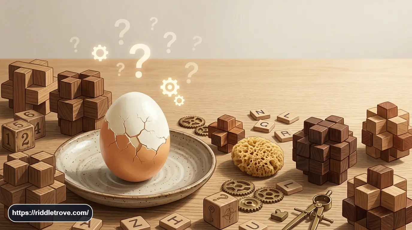 What is more useful when broken riddle featuring a cracked egg